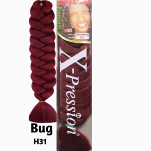 Style: Ultra Braid Color: Bug Length: 82″ Weight: 165g Suitable for all braiding styles. Hot water use. Super light. Brushable .Tangle free.
