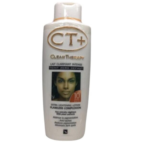 CT+ is a milk formula specially developed for pigmentation problems. This authentic skin lightening therapy is a fruit acid complex targeting pigmentation spots formed due to sun damage