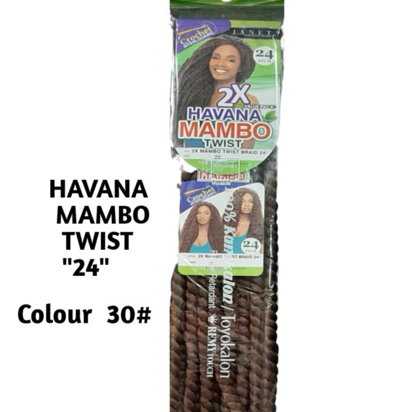 Length:24 Inch Color: 30 Style: Havana Mambo Twist. Non-Flammable Heat-resisting Up To 160 Degree Centigrade