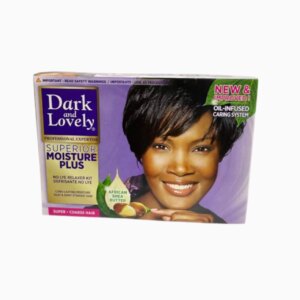 Dark & Lovely No-Lye Relaxer Kit with Oil-Infused Care System.