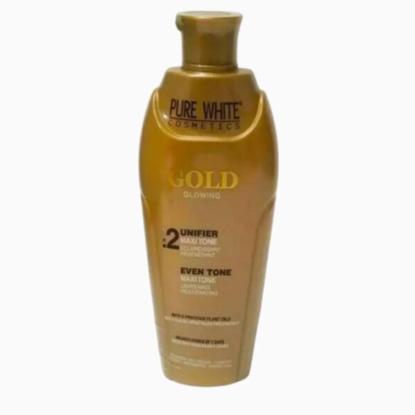 Pure White Gold Glowing is concentrated with 6 precious vegetal oils Argan